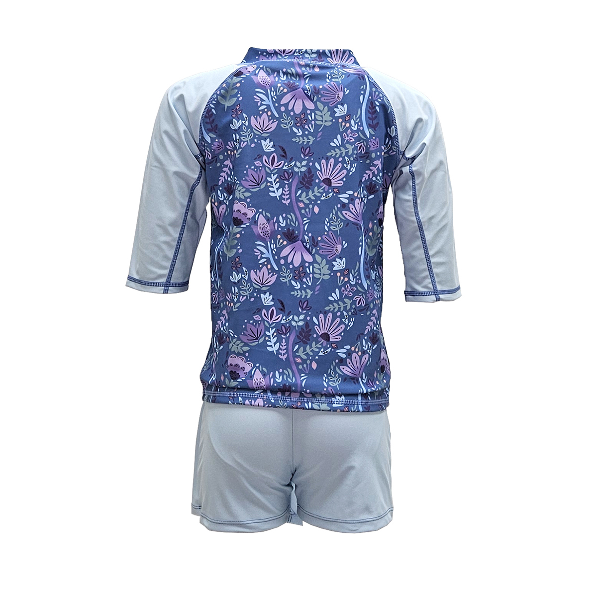 兒童冰雪奇緣游泳防曬套裝 - 深藍