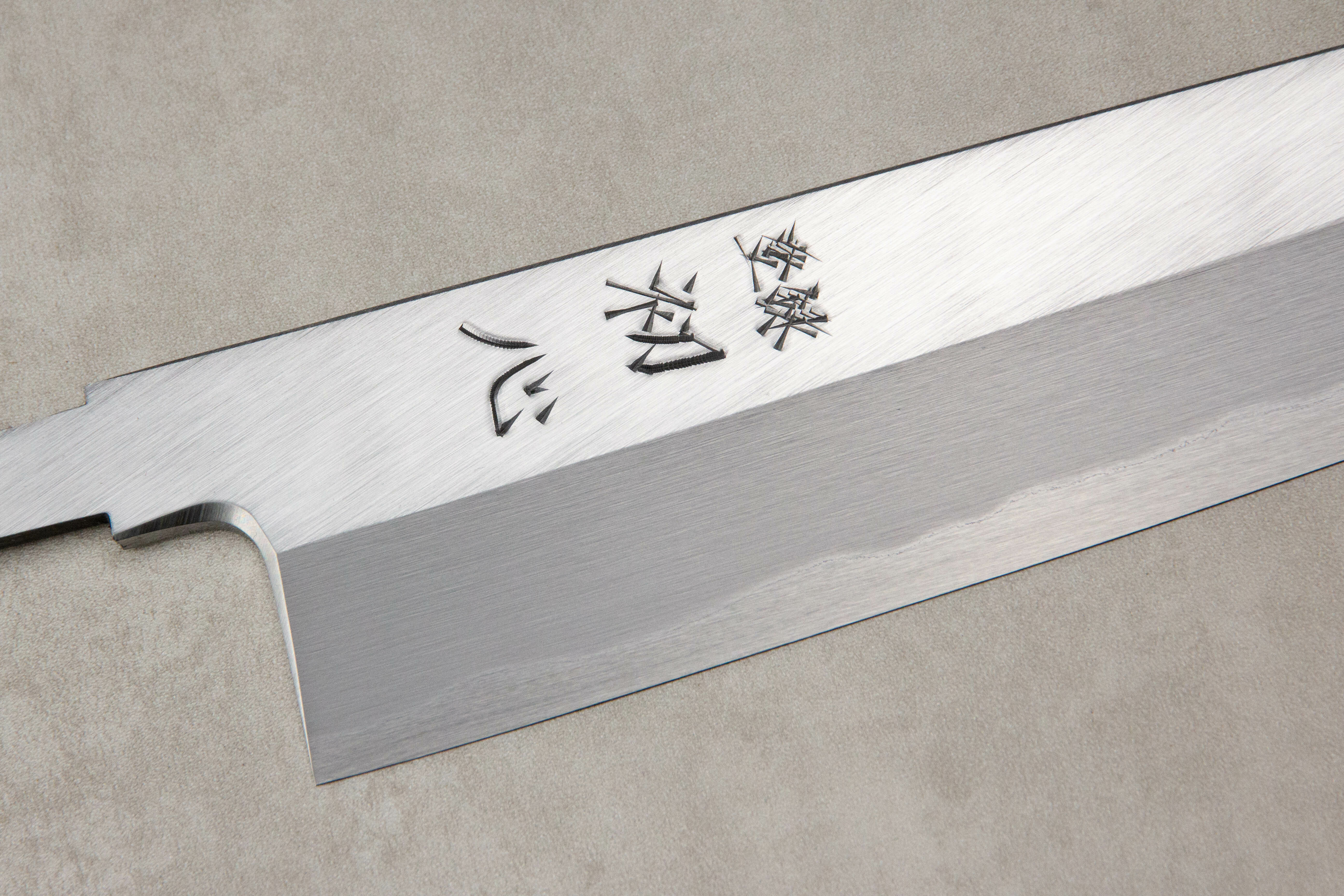 初心白鷺白二鋼單刃切付牛刀240 mm ***刀條*** (圖例為「黑檀木白水