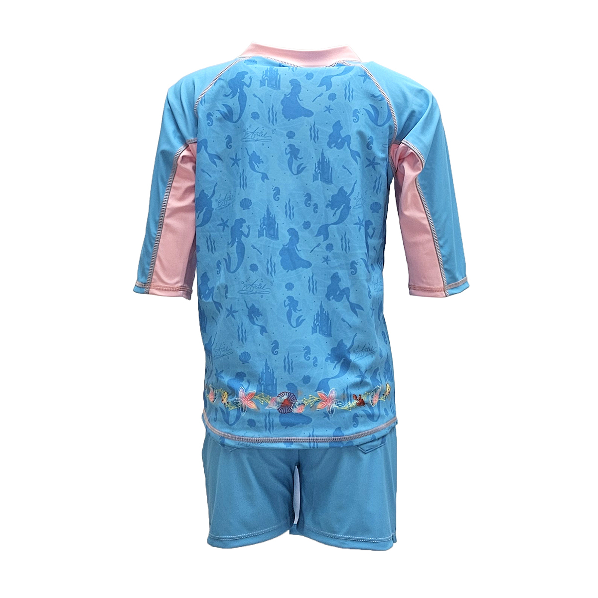 兒童小魚仙游泳防曬套裝 - 藍
