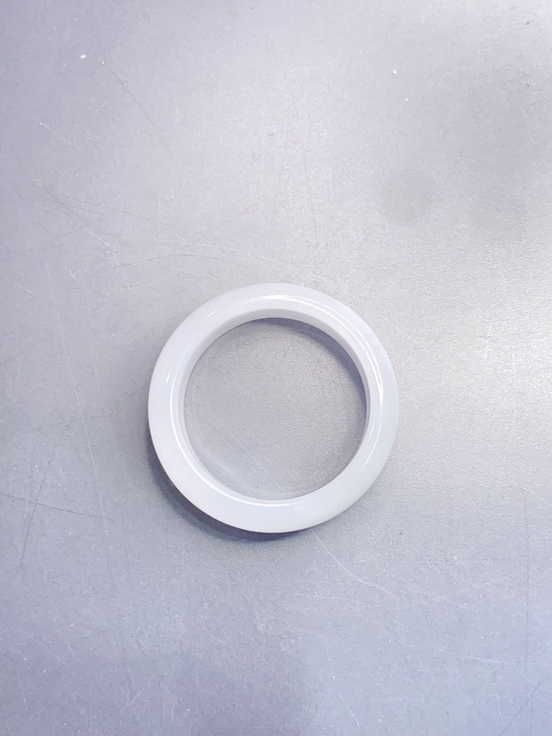 純淨和幸福丨白翡翠大玉戒環