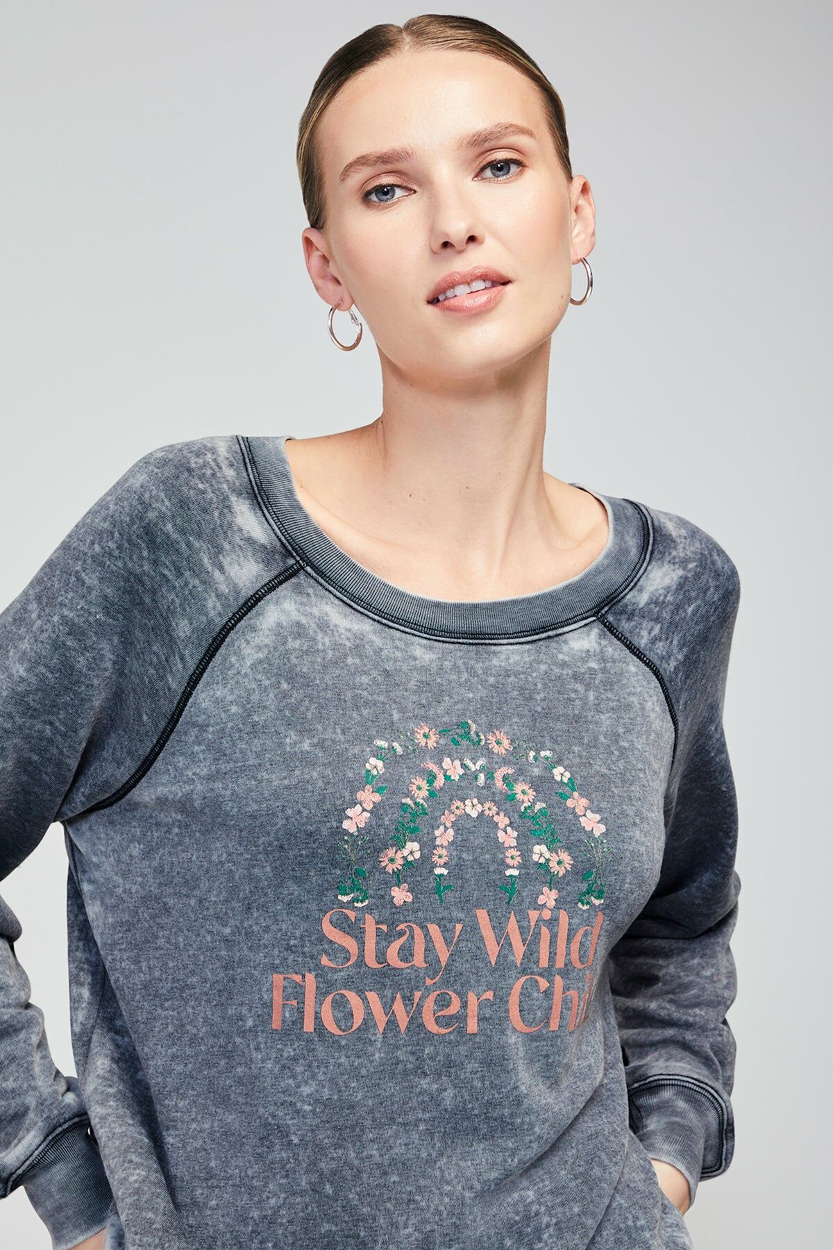 Flower Child Sommers Sweater 灰色衛衣