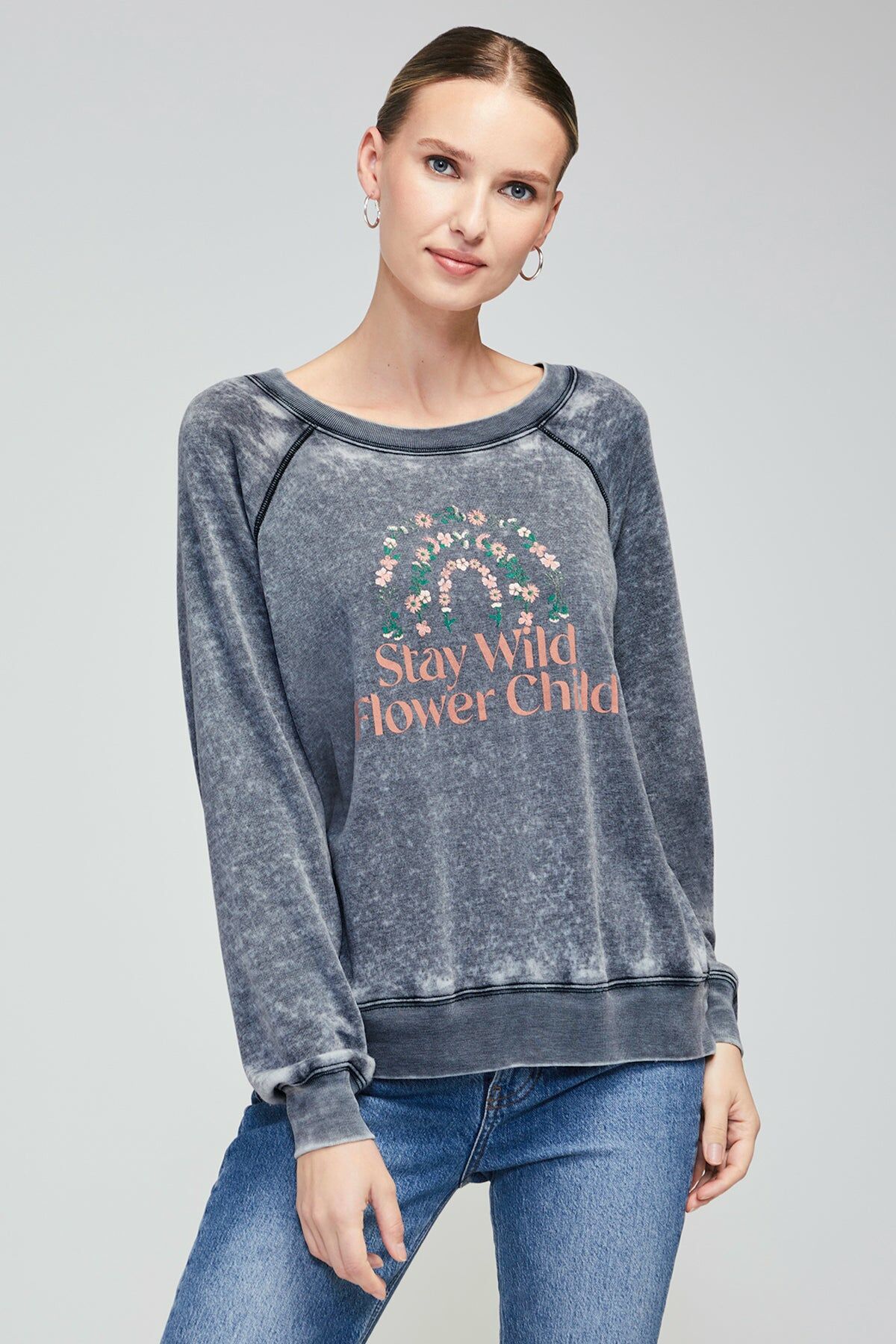 Flower Child Sommers Sweater 灰色衛衣