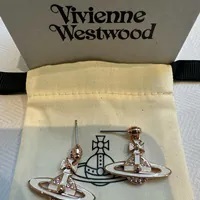 [S] VIVIENNE WESTWOOD 6202014L-02G231 NEIL MINI BAS RELIEF DROP, PINK GOLD / VINTAGE ROSE CRYST, 8050889325291 (SVW42)