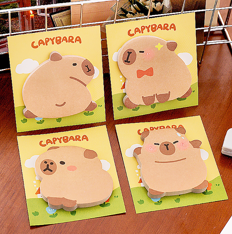 水豚異型便利貼 A2396