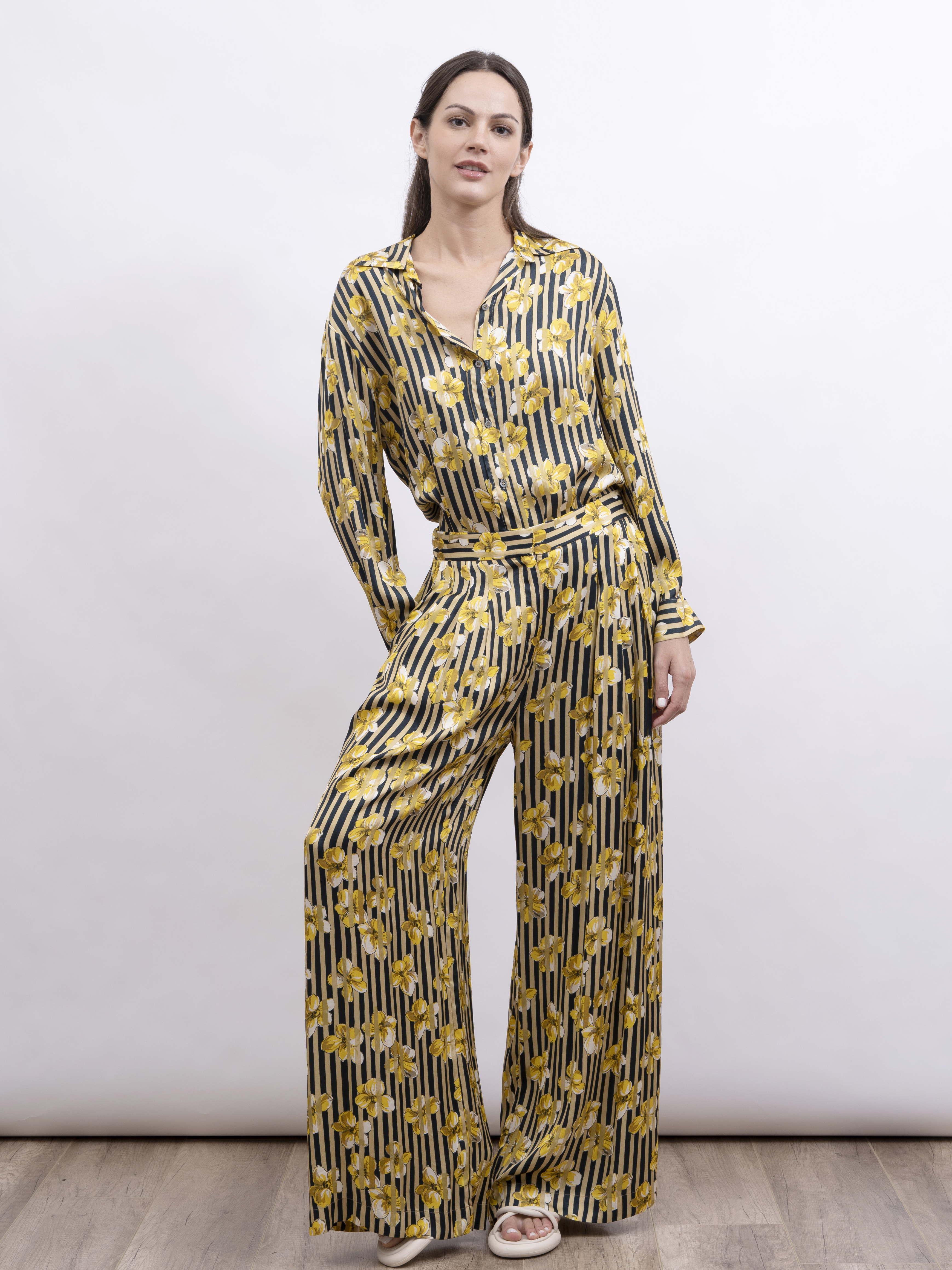 Ottod'Ame 條子印花長袖恤衫