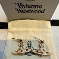 [S] VIVIENNE WESTWOOD 6202014L-02R516 NEIL MINI BAS RELIEF DROP, GOLD / VINTAGE ROSE CRYSTAL, 8050889303077 (SVW46)