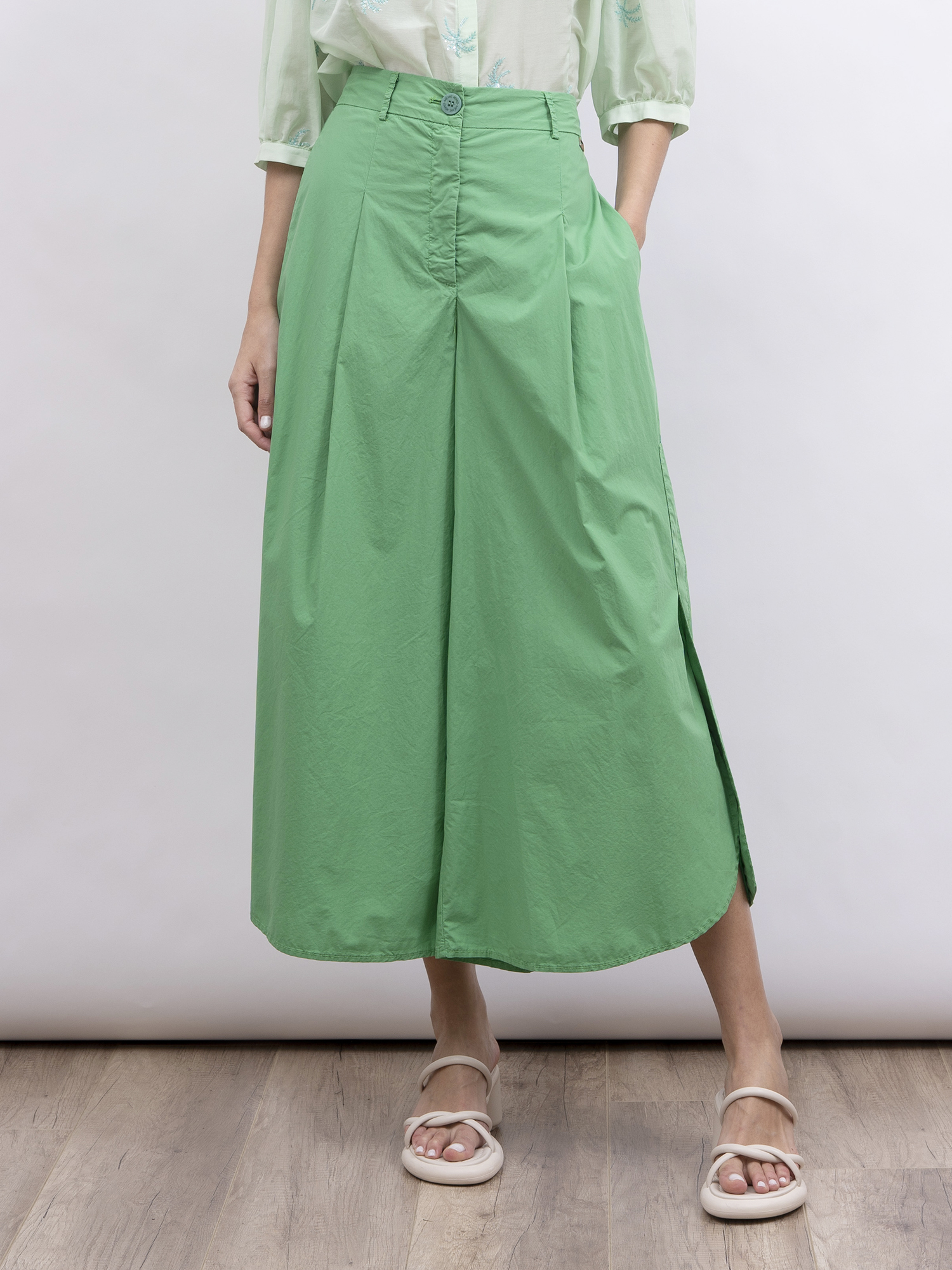 Même Road 開衩闊腳褲