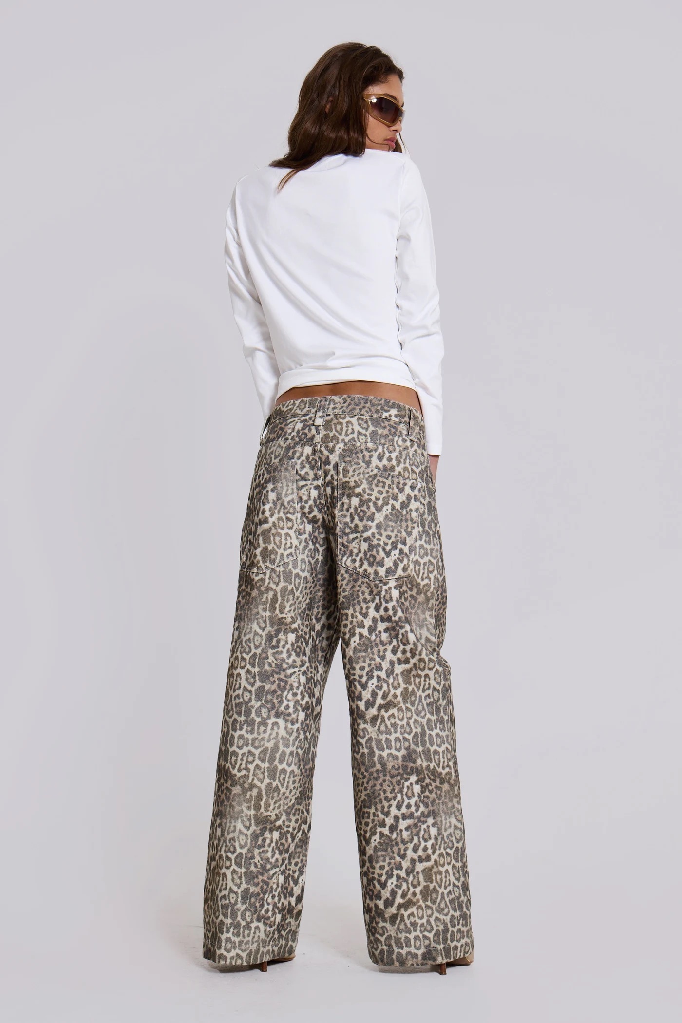 預購）JADED LONDON 豹紋寬版低腰褲Leopard Fade Colossus Jeans