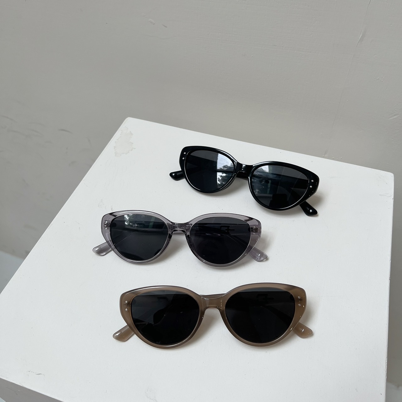 S03794高級感雙點貓系偏光墨鏡/五色