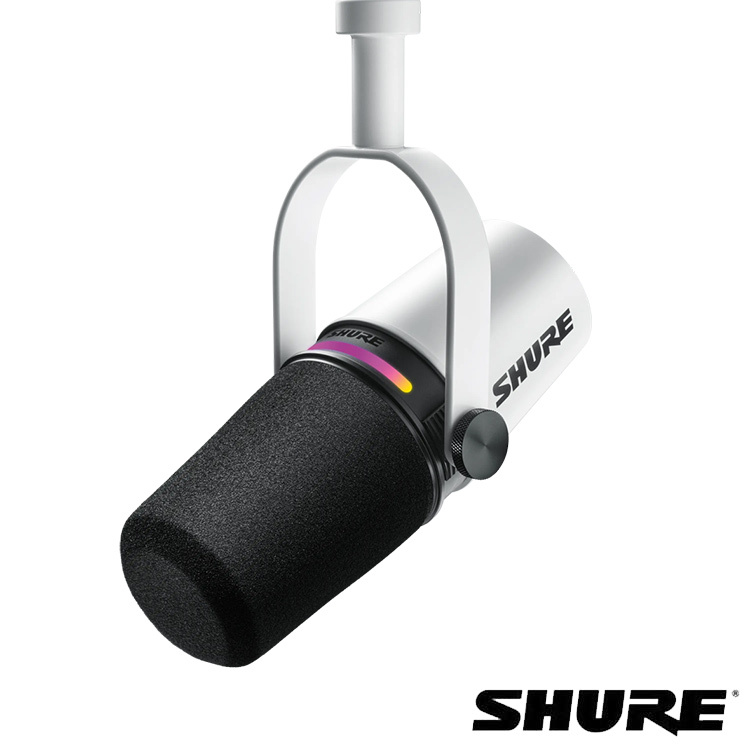 SHURE MV7+ XLR/USB 二合一 動圈式 麥克風 黑/白