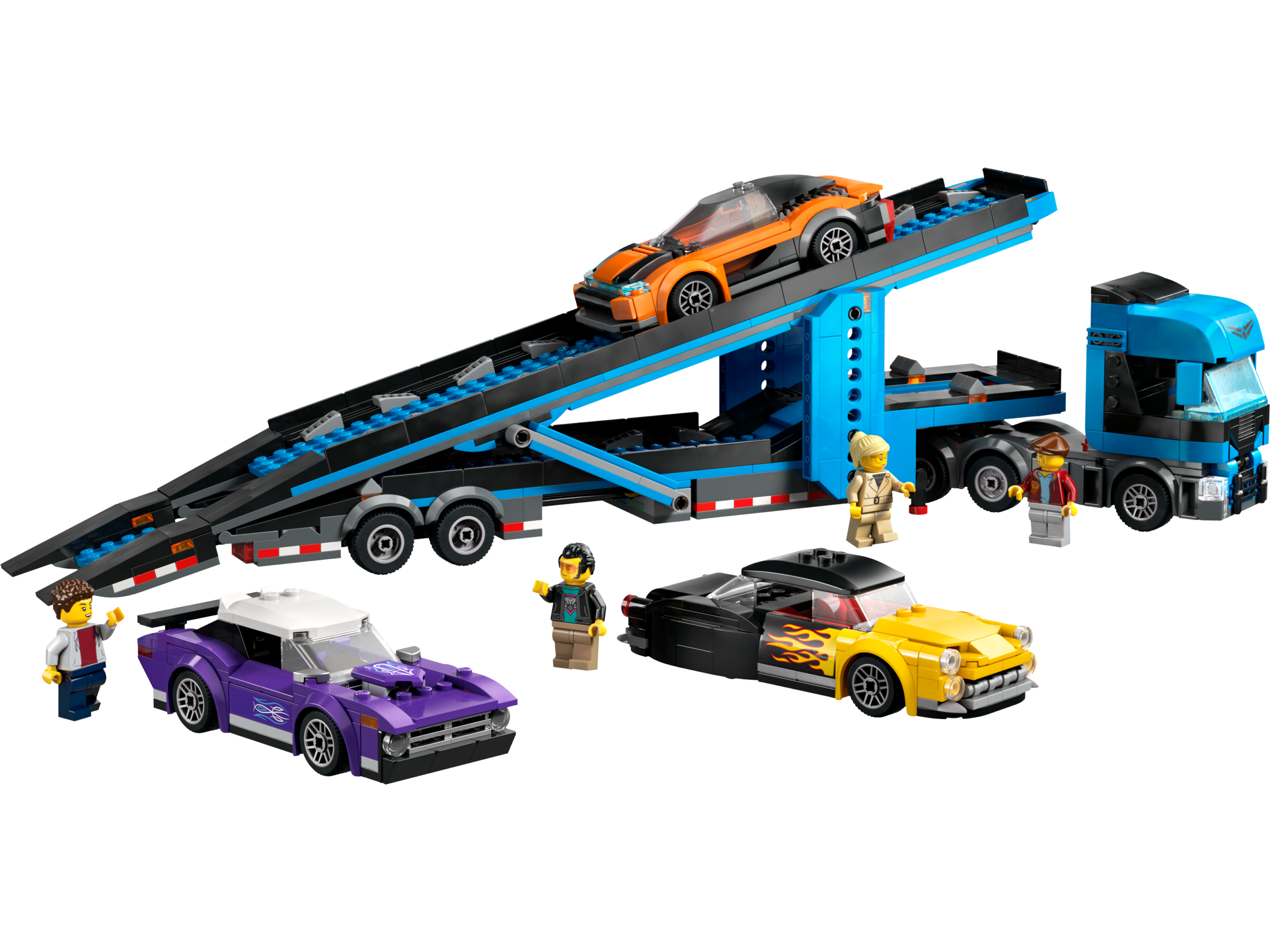 LEGO 60408 Car Transporter Truck with Sports Cars 汽車運輸車和跑車 (City)