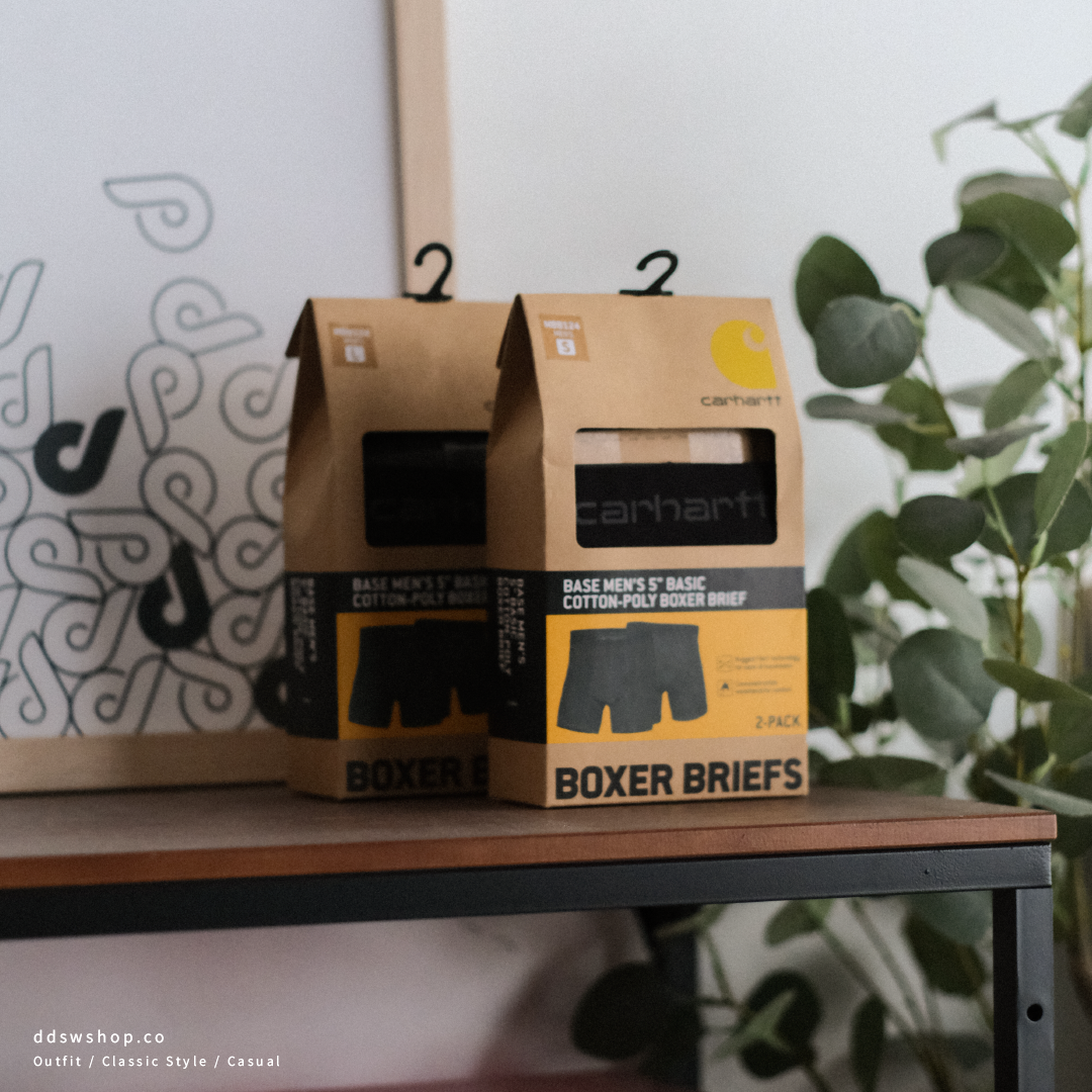 Carhartt 5 Inch Basic Boxer Brief 2-Pack 內褲 兩入 黑色