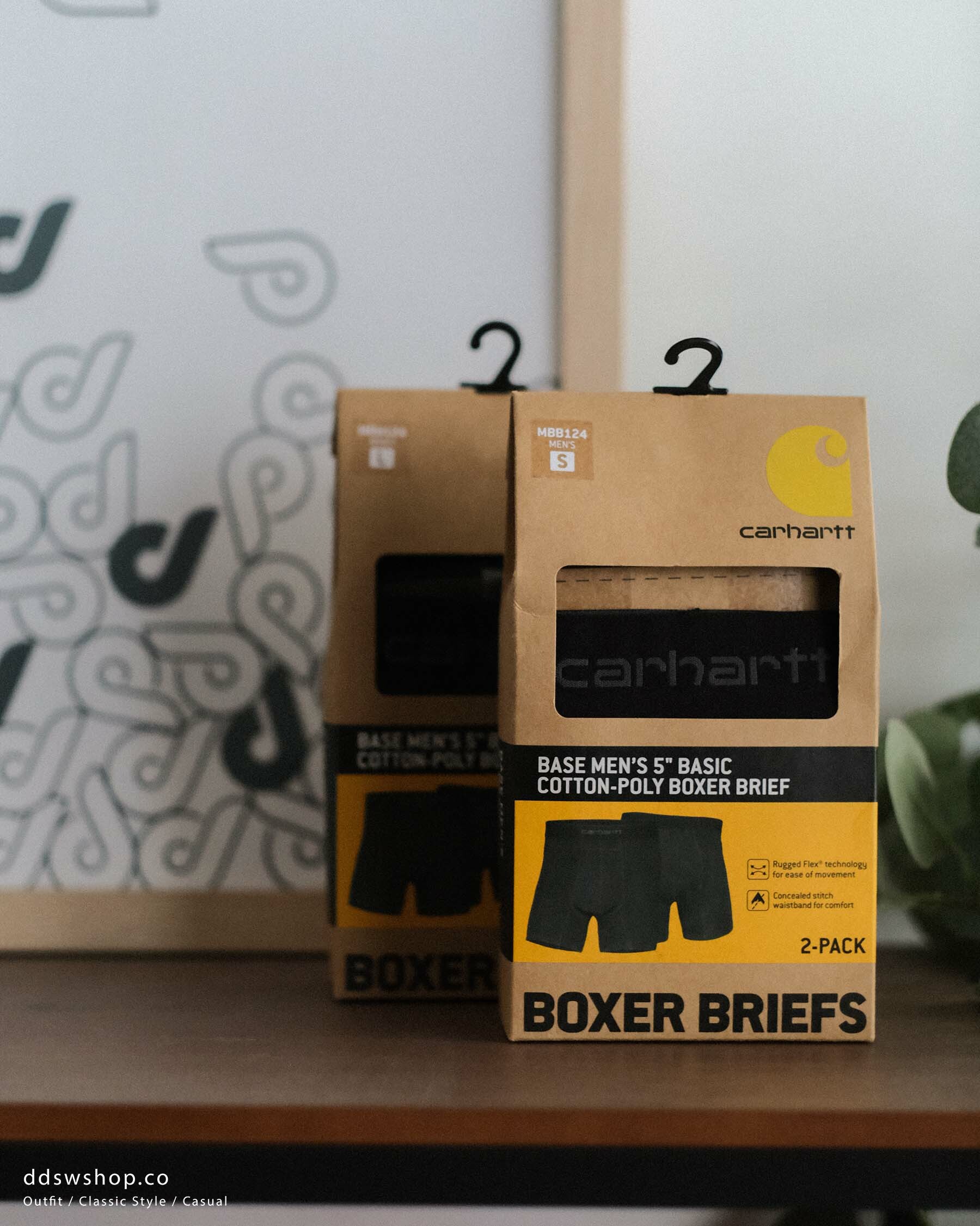 Carhartt 5 Inch Basic Boxer Brief 2-Pack 內褲 兩入 黑色