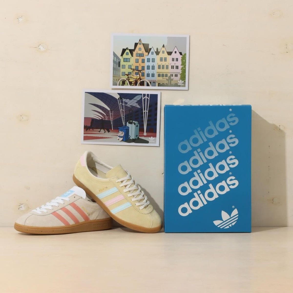 【Luxury】國外代購 Adidas MUNCHEN 24 WONWHI  ig6282 ig6279 夏日焦糖 奶油 草莓配色