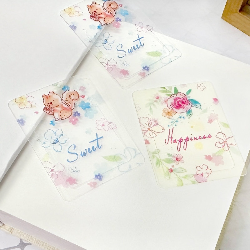 四季紙品 彩透大書籤 花松鼠6入/包【SC008-01】