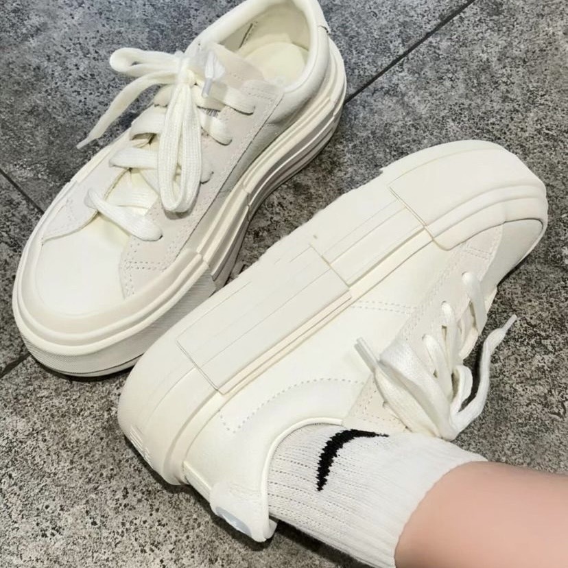 CONVERSE CHUCK TAYLOR ALL STAR CRUISE 解構 厚底 低筒 白 UU鞋 A08788C