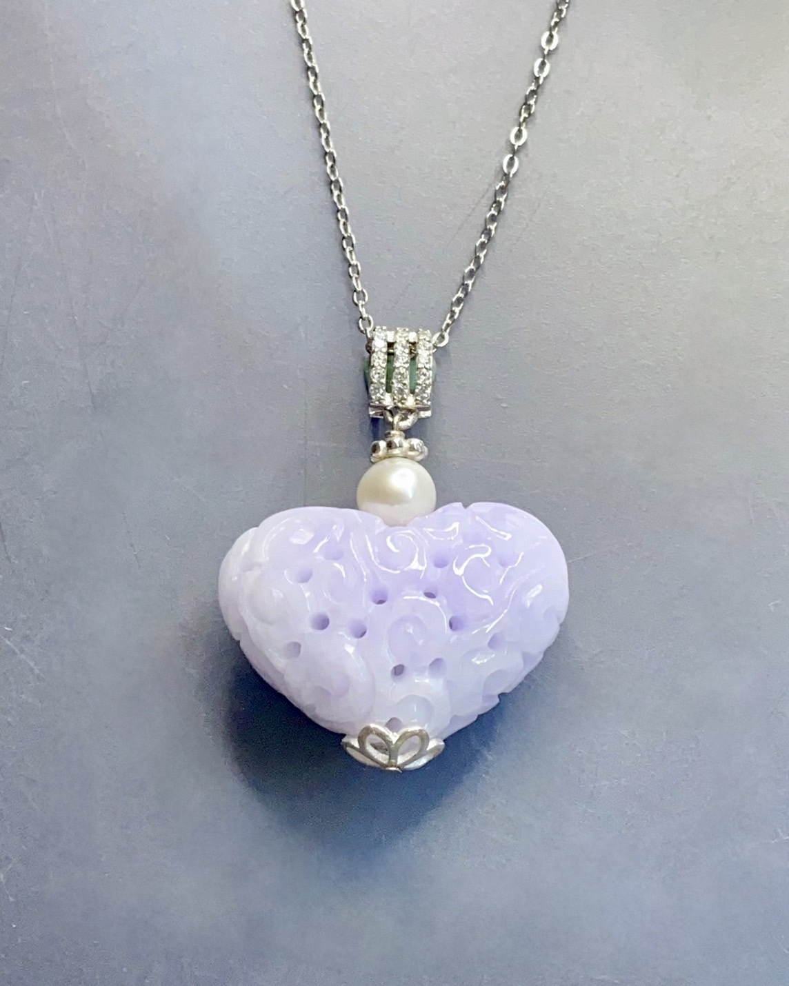 智慧與消除負能量丨紫翡翠高工藝項墜