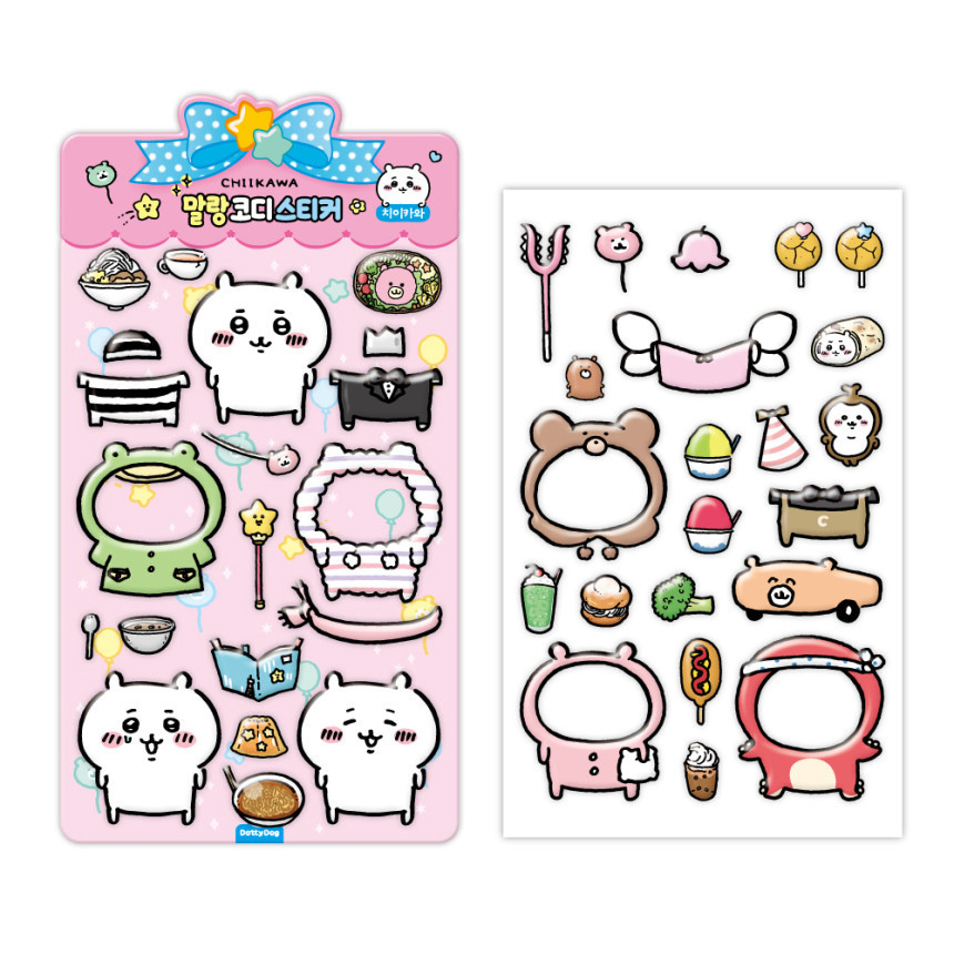 預訂｜韓國限定 Chiikawa 角色換裝果凍貼紙
