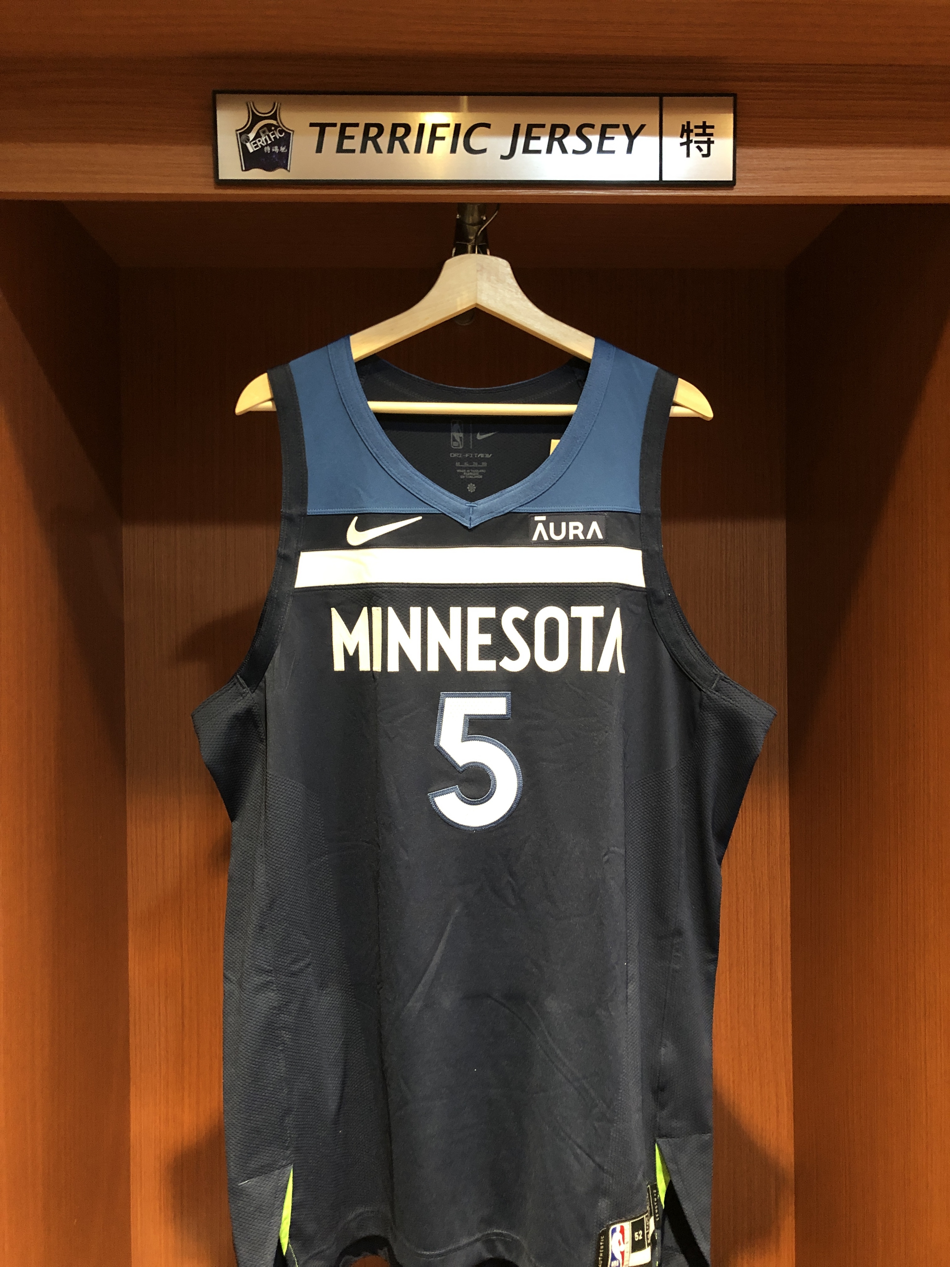 NBA球衣 Anthony Edwards 明尼蘇達灰狼深藍 Icon Nike Authentic 球員版 電繡 含贊助商標 全新