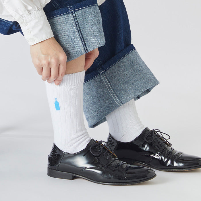 2024SS Blue Bottle 男款 女款 藍瓶 咖啡 藍瓶子 刺繡 長襪 襪子 限量 現貨