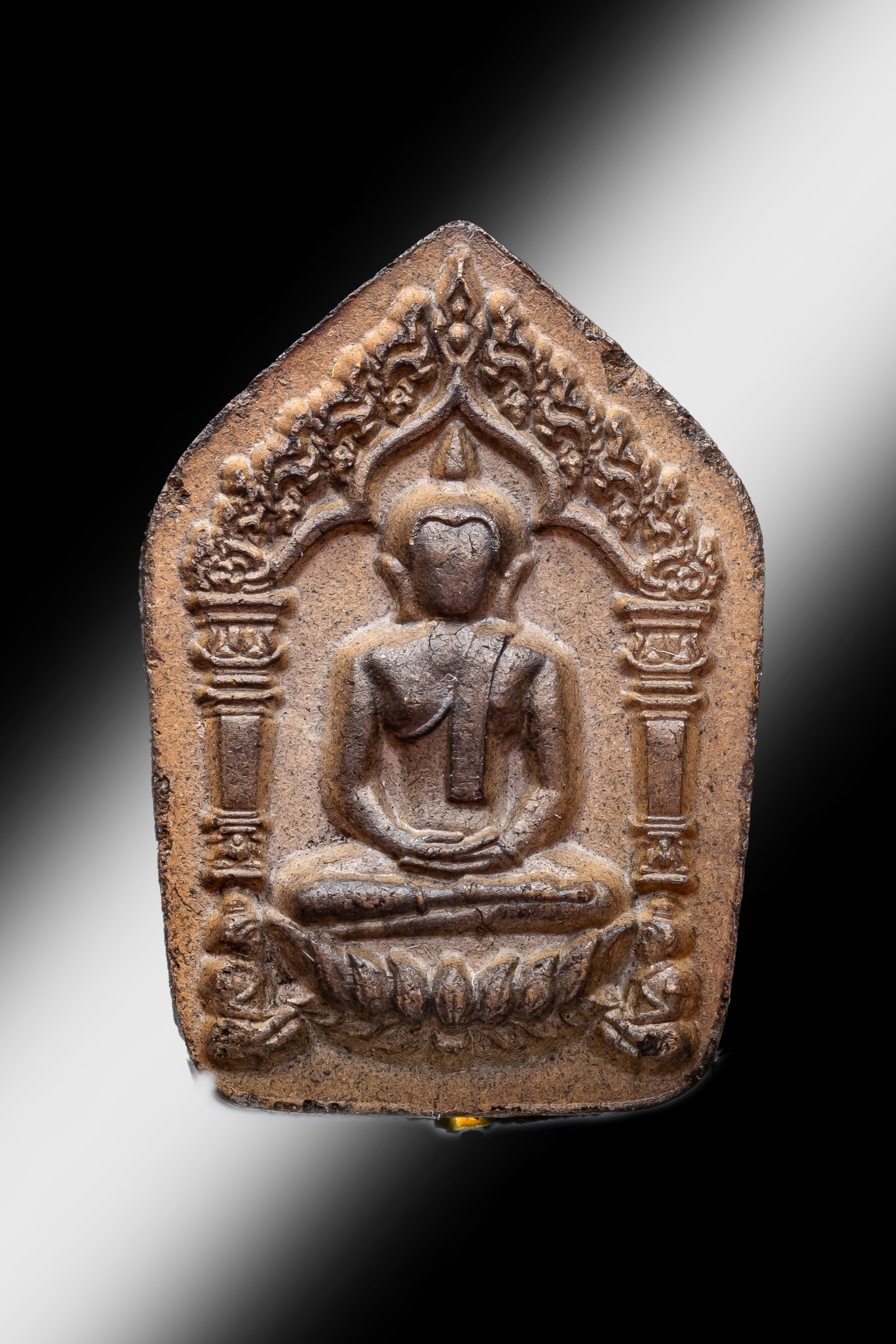 『泰國佛牌』黎逸府 瓦他薩班 帕阿贊棟 『小模土燒坤平』金符管 12240520