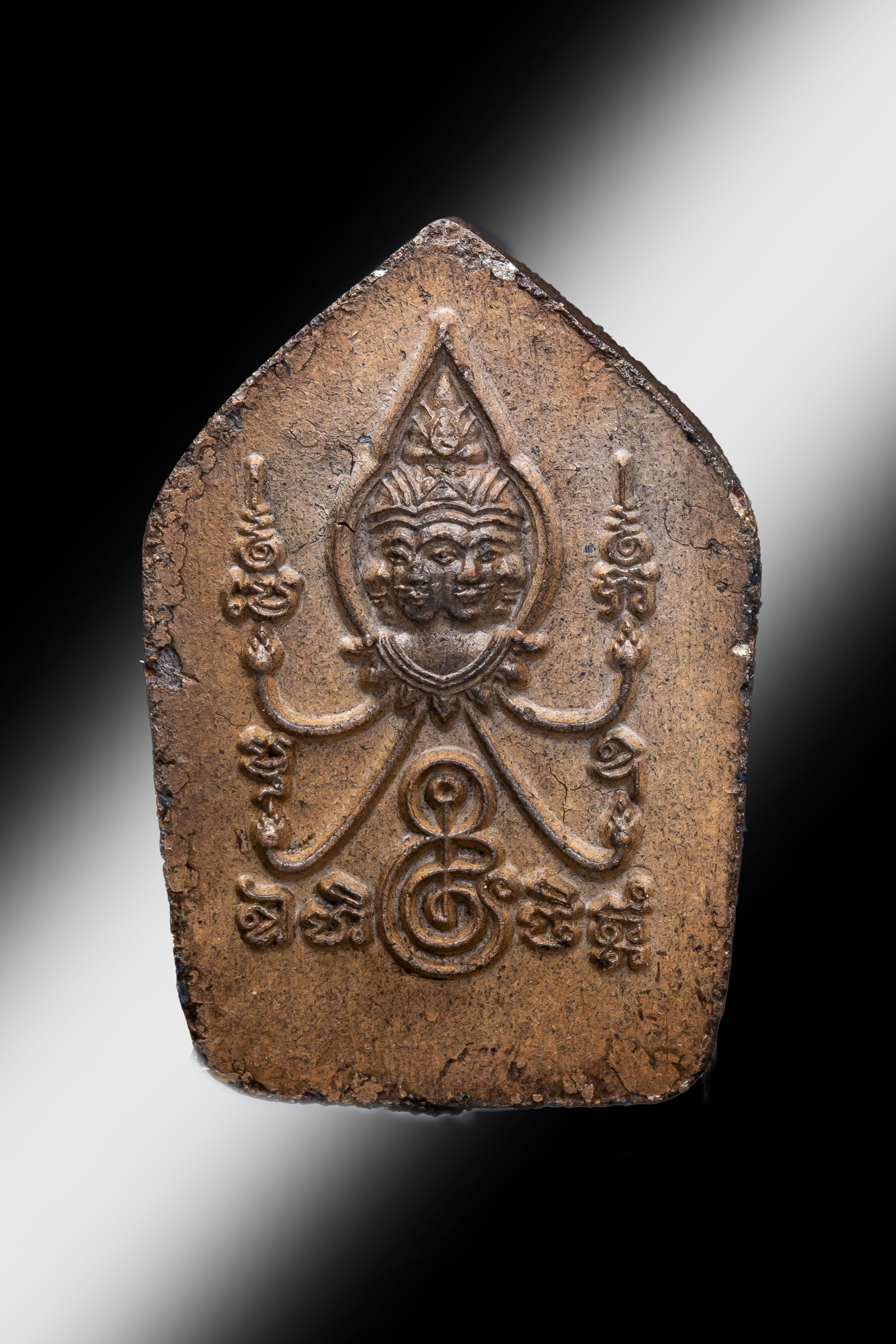 『泰國佛牌』黎逸府 瓦他薩班 帕阿贊棟 『小模土燒坤平』金符管 12240520