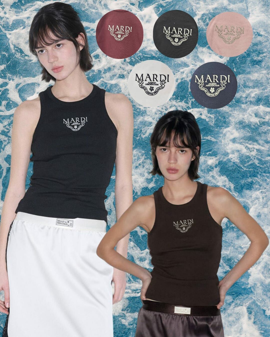 🇰🇷 韓國 Mardi Mercredi LOGO背心【5個色】(K5/BR165)