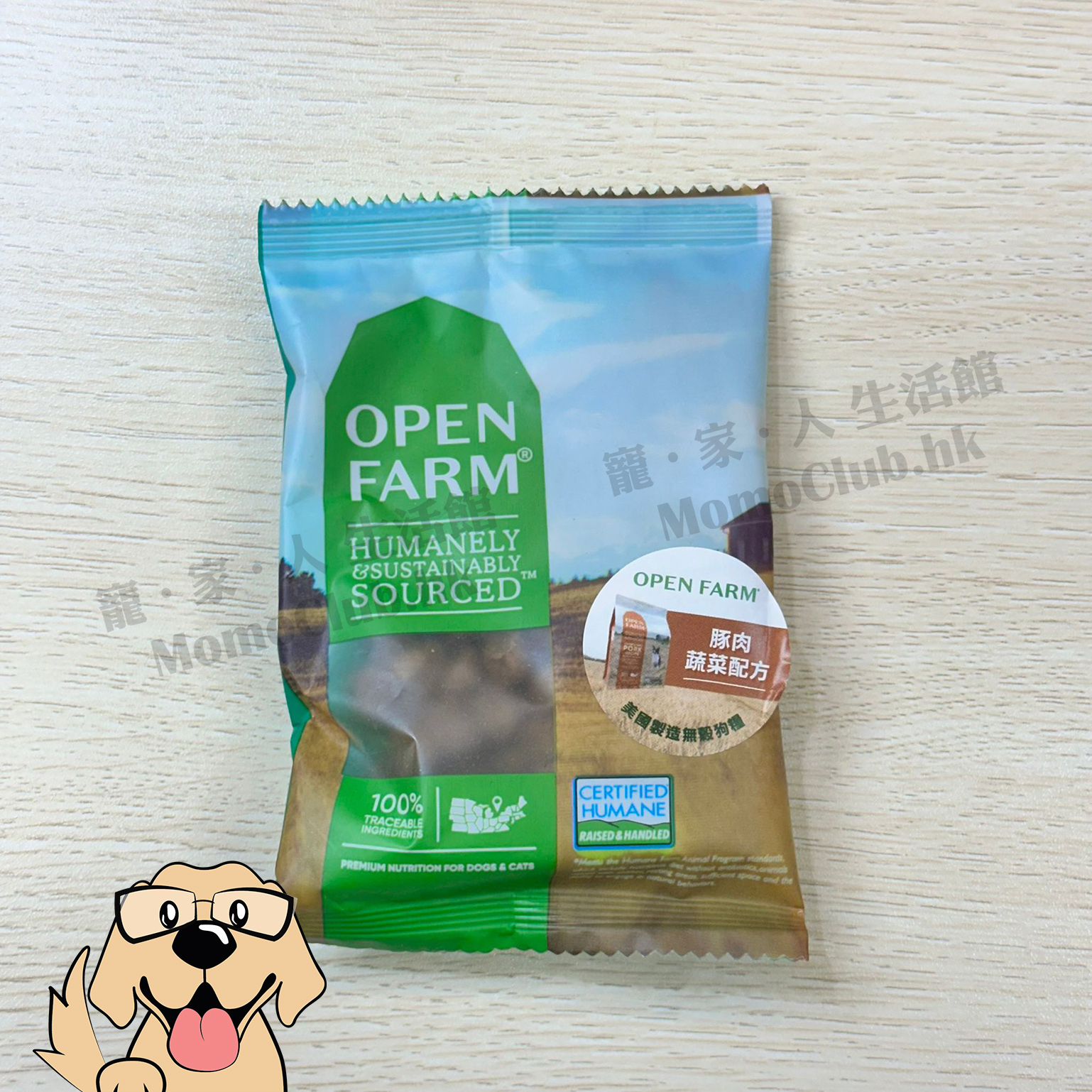 Open Farm - 無殼物豚肉蔬菜配方 [SAMPLE - 金額將於結帳時自動扣除]
