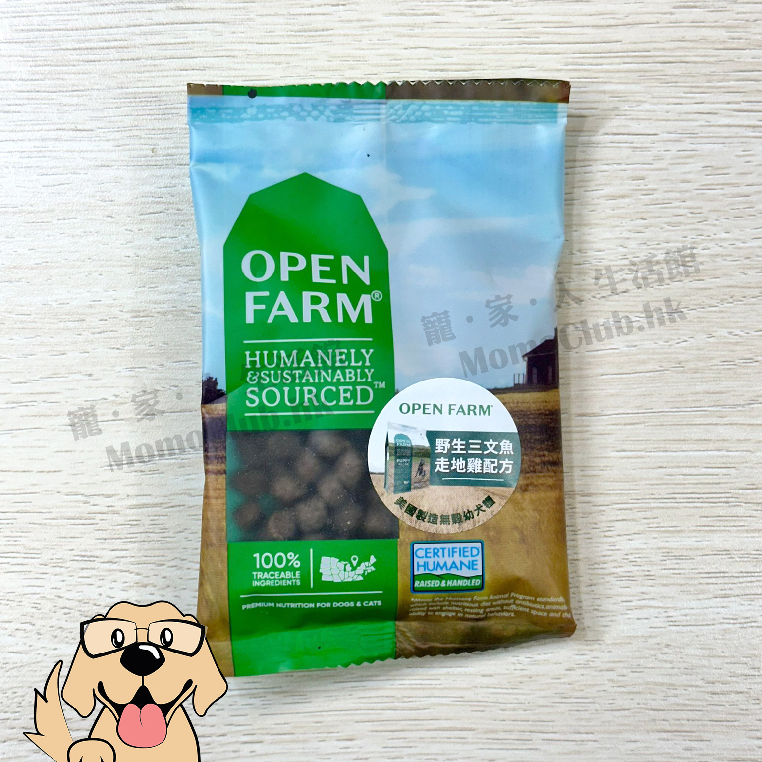 Open Farm - 無殼物三文魚走地雞幼犬配方 [SAMPLE - 金額將於結帳時自動扣除]