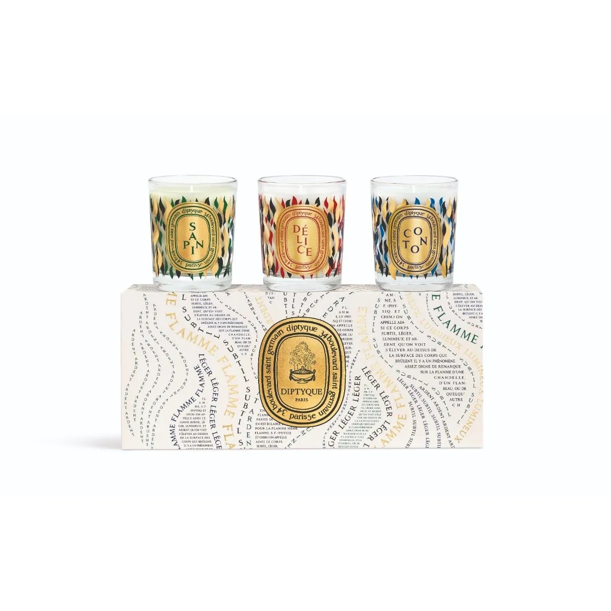 DIPTYQUE 經典小型蠟燭禮盒(3款)【限量版】