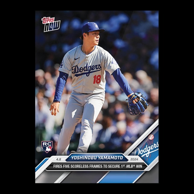 MLB球員卡 Yoshinobu Yamamoto - 2024 MLB TOPPS NOW® Card 42 - PR: 16,757