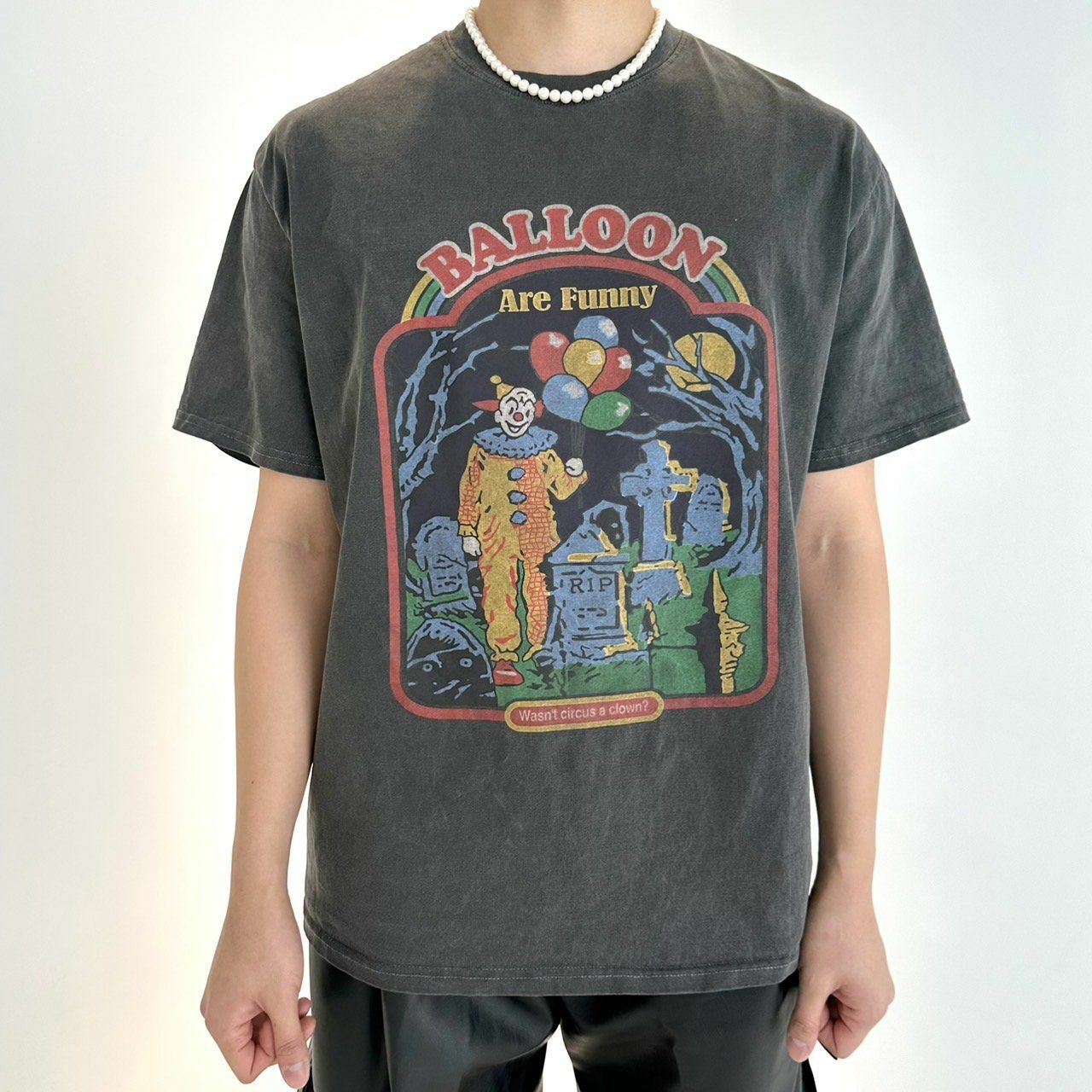 洗水英文字圖案短袖Tee BY ATTENTION-190T