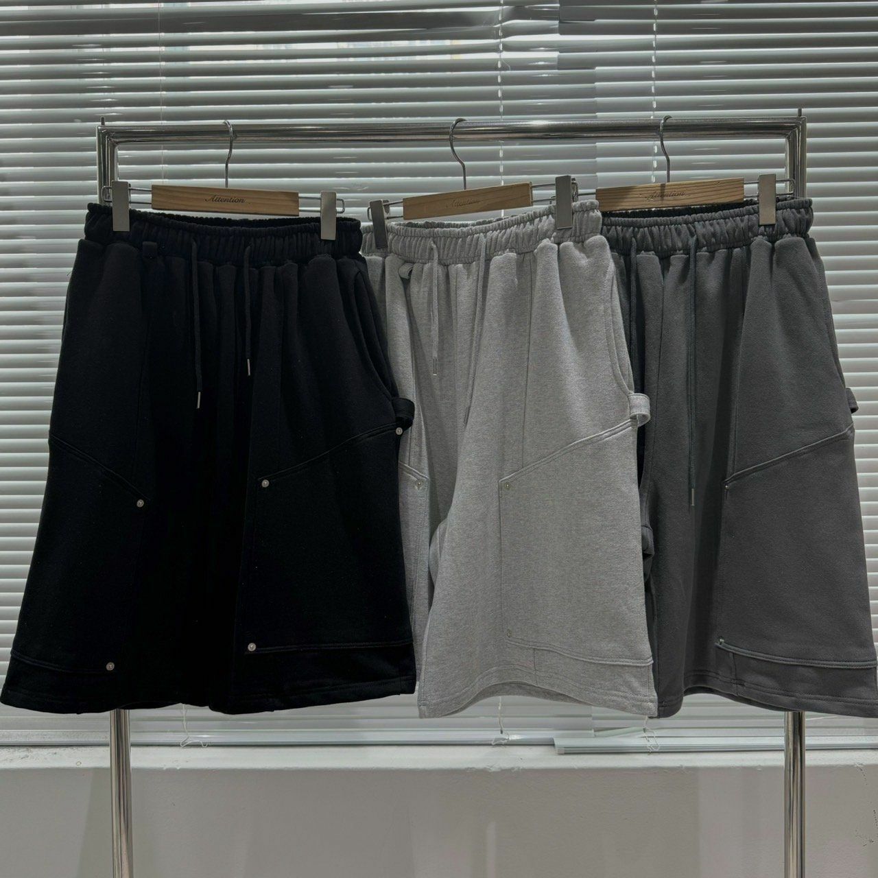 淨色棉質短褲 BY ATTENTION-197P