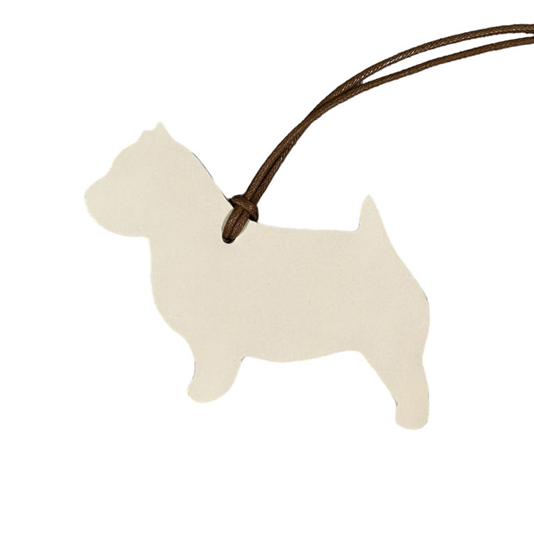 皮革小掛飾 - 狗兒的身影 (7 種顏色可選擇性)