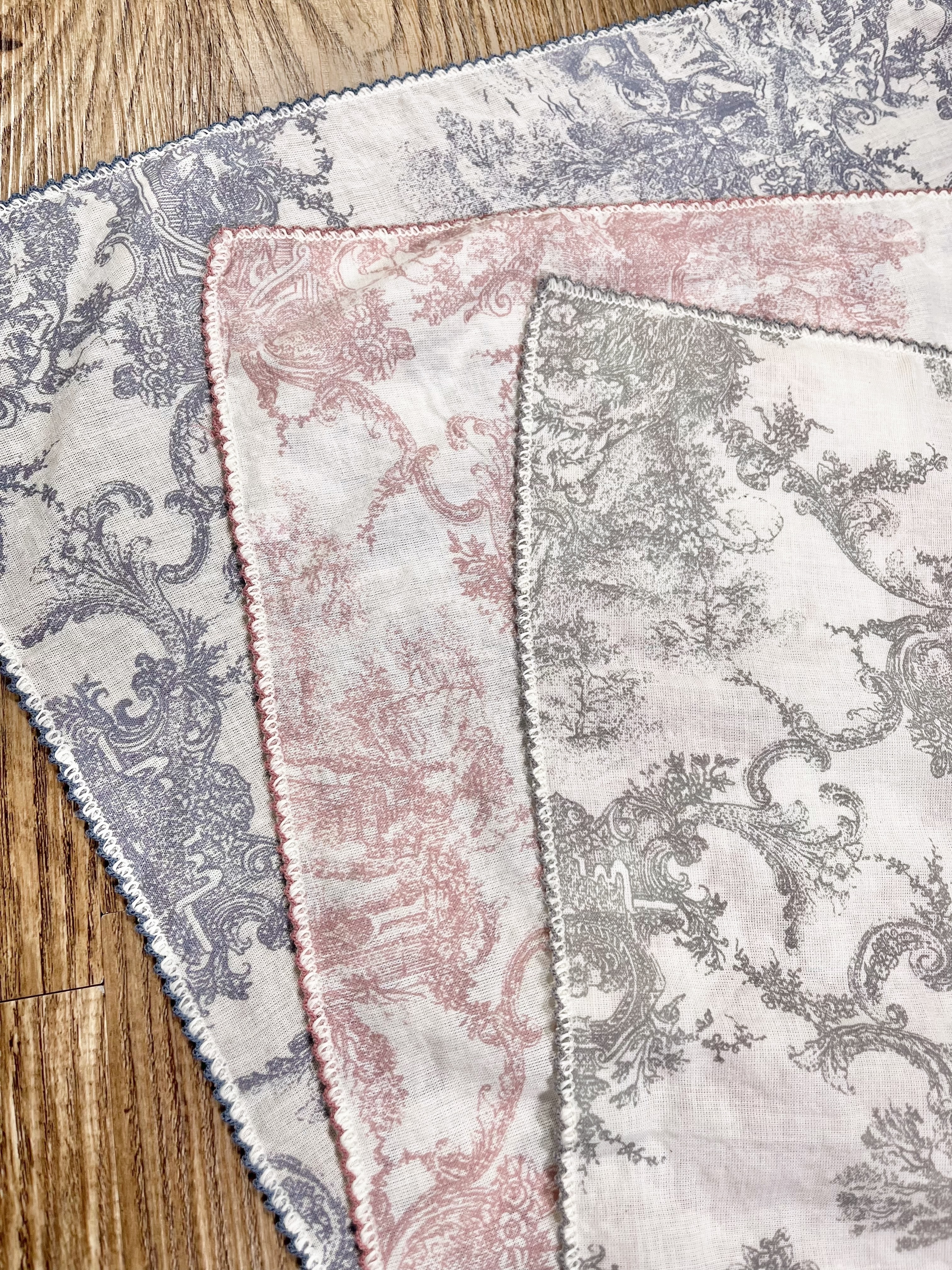 🌱風景花薄棉小方巾