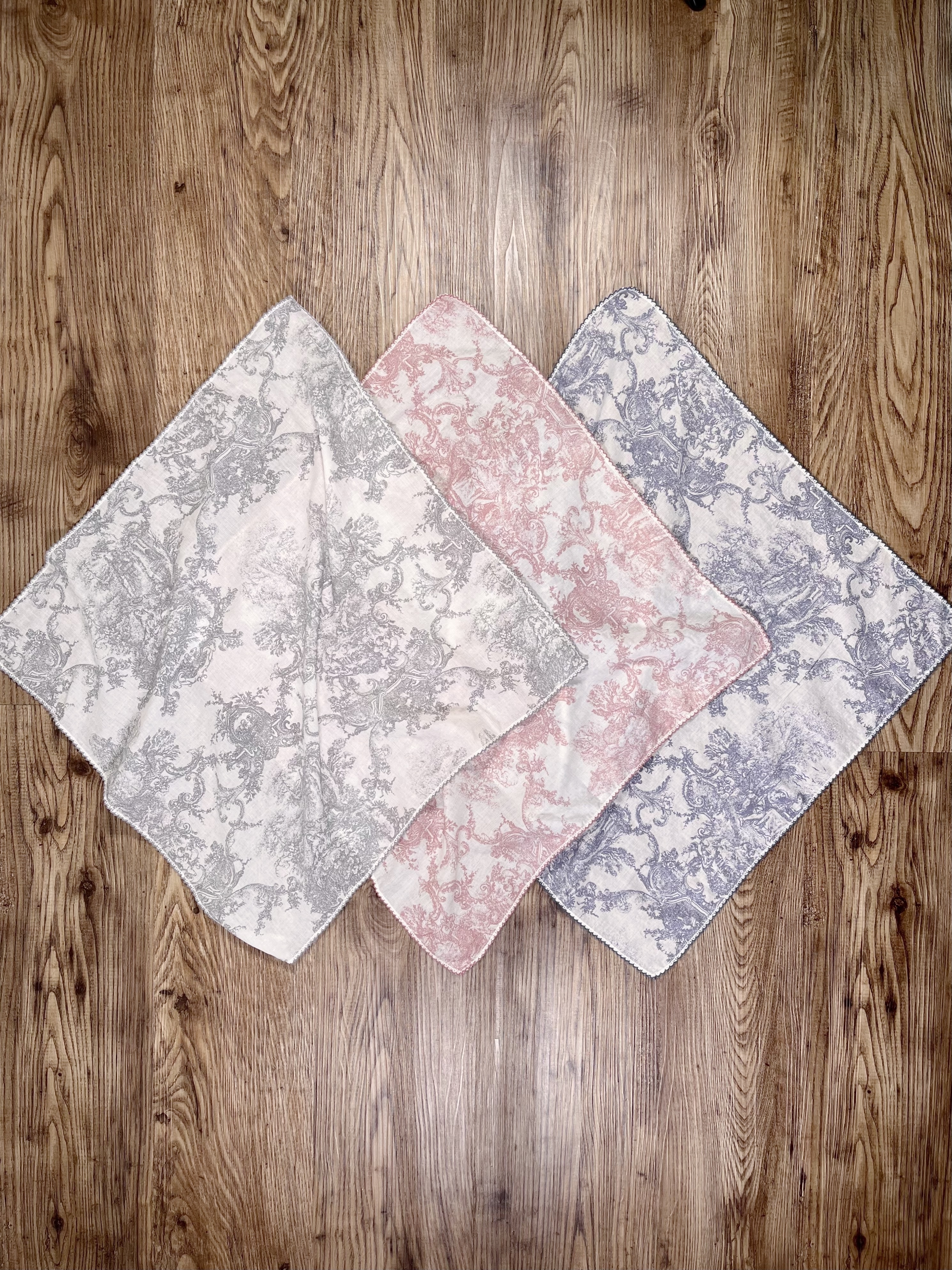 🌱風景花薄棉小方巾