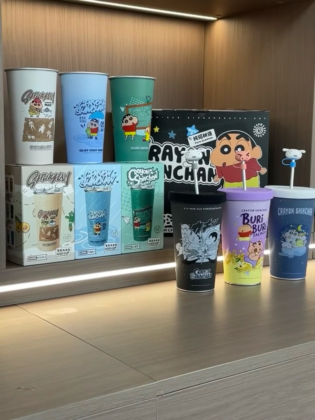 蠟筆小新 正版授權 變色保冰杯 保溫杯 溫感變色 吸管杯 隨行杯 6款/預購