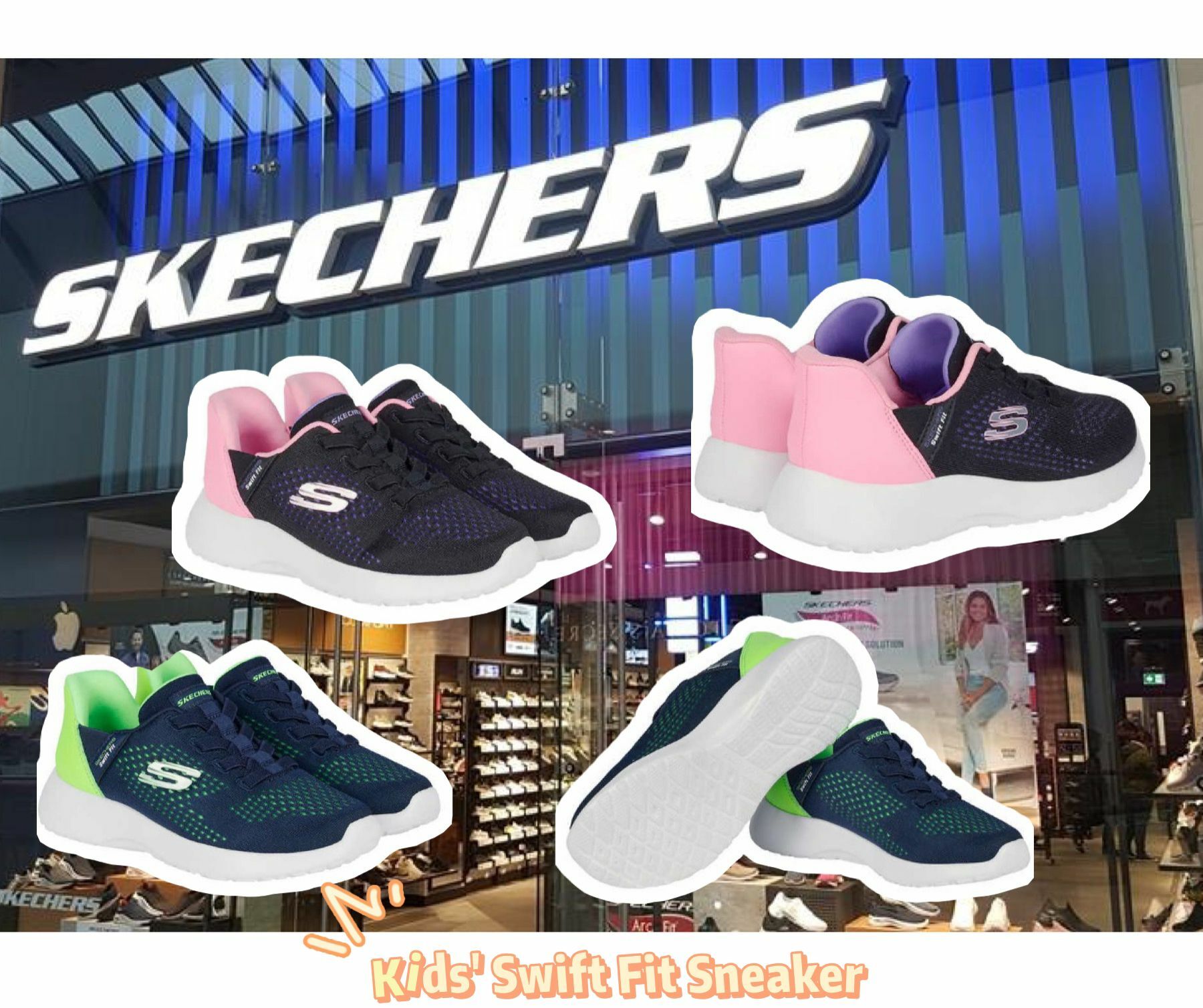 【預購】Skechers Swift Fit F052007 童裝鞋