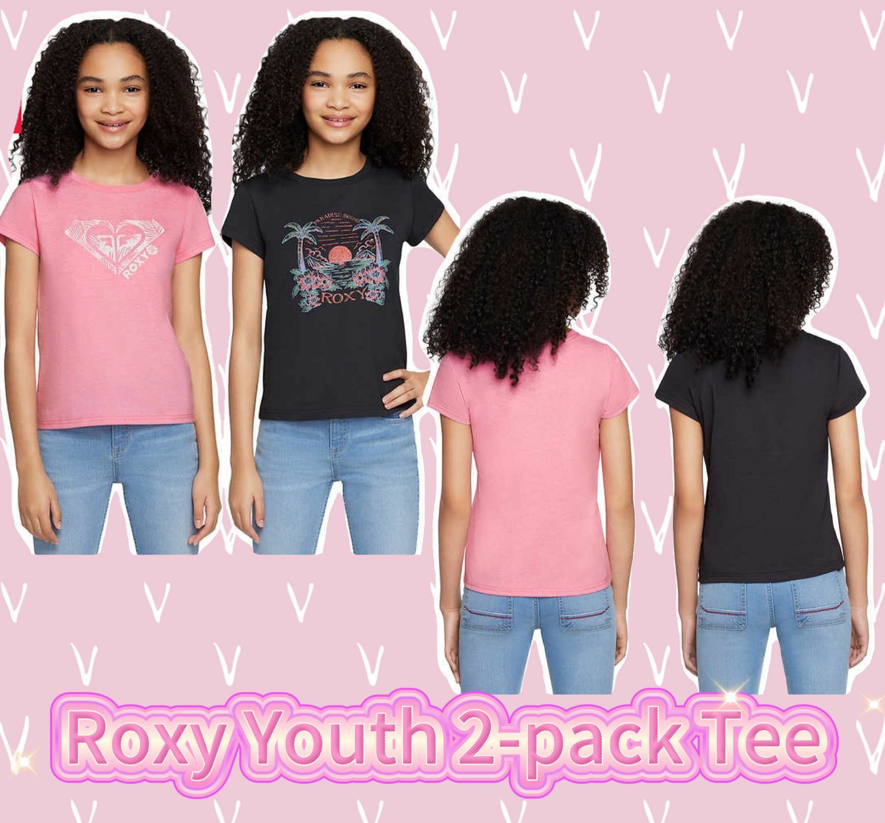 【現貨】Roxy Youth F052009 2件裝中童短袖