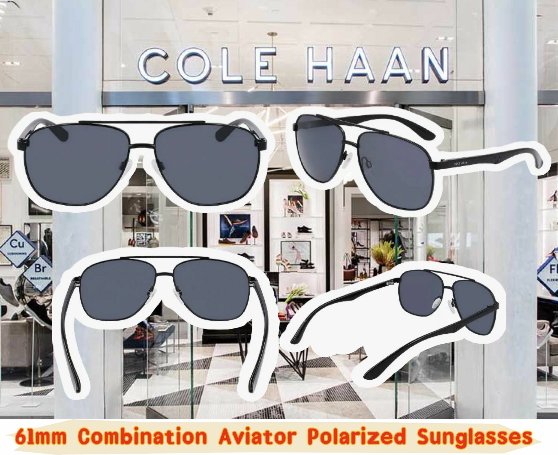【預購】Cole Haan Combination F052012 61mm 太陽眼鏡
