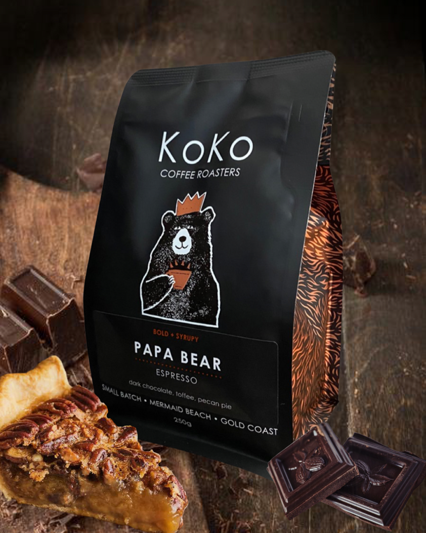 澳洲 KoKo Coffee Roasters  PAPA BEAR ESPRESSO 熊爸爸特濃咖啡豆