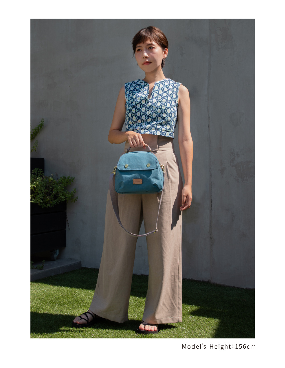 星願保齡球包-煙灰藍色專用背帶-穿搭