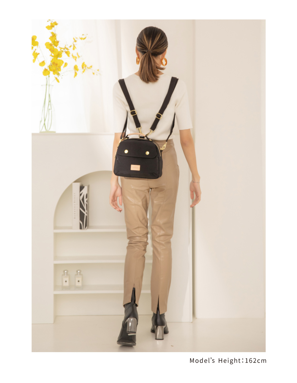 星願保齡球包-黑色專用背帶-穿搭