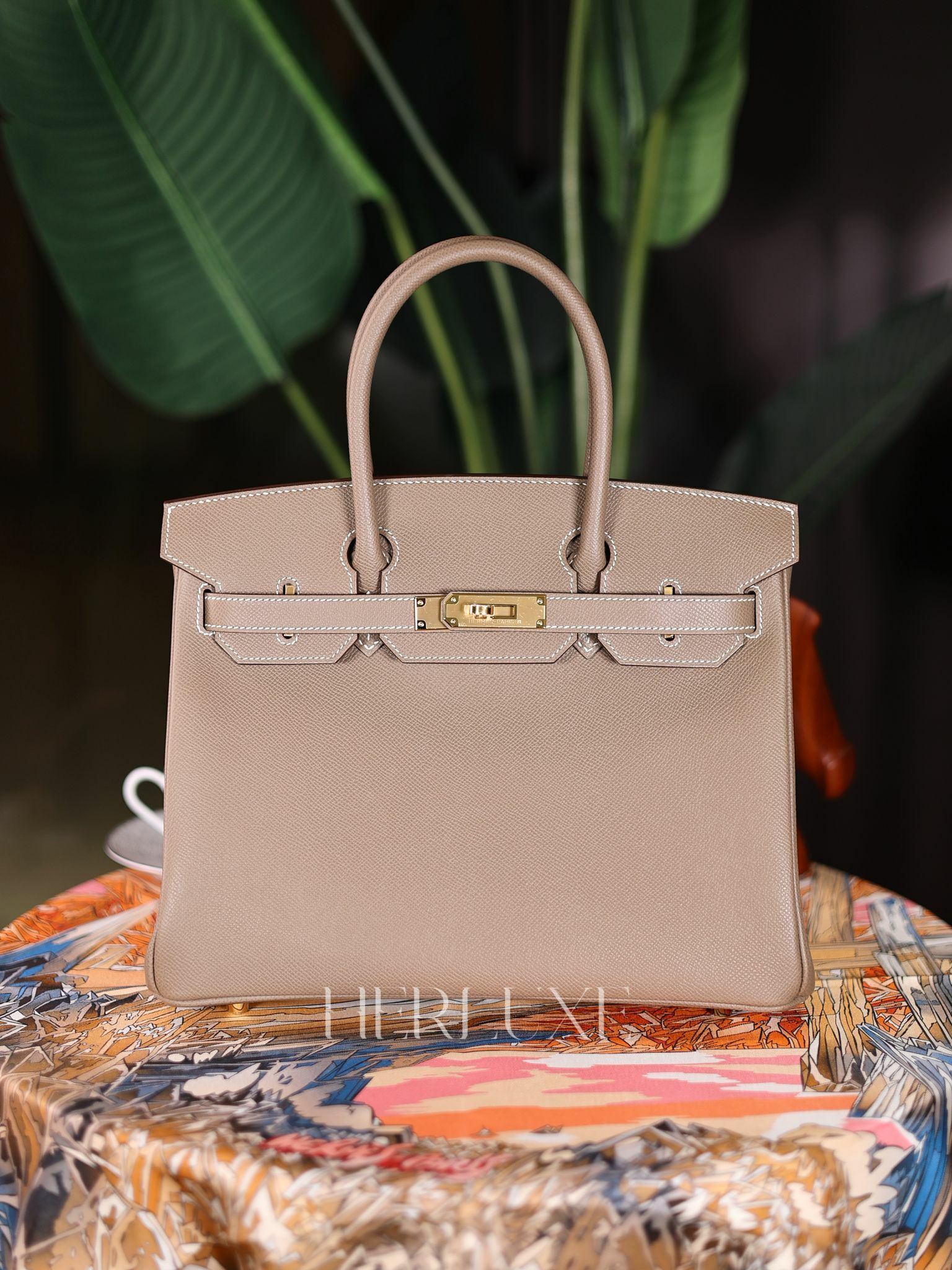 Birkin 30 18 etoupe cc epsom W
