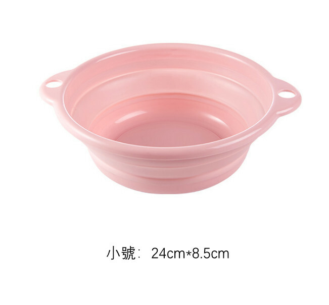 Hotly recommended Japanese storage series kitchen sink, bathroom wash basin, foot basin, wash basin [pink small]