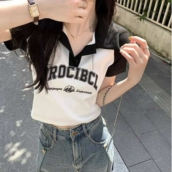 熱賣polo領短袖T恤【白色】【S-L碼】（下單後請聯絡客服確認發貨尺碼）