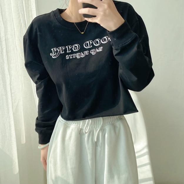 熱賣寬鬆套頭衛衣(黑色)(S/M碼)(下單後聯絡客服確認發貨尺碼)
