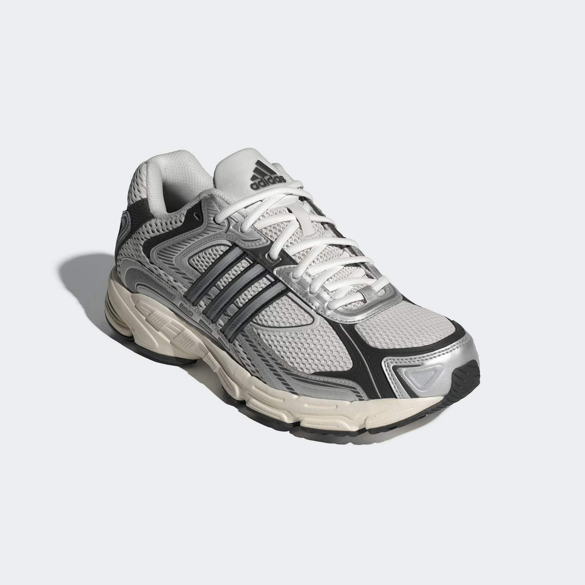 【adidas RESPONSE CL 復古運動鞋款 - 銀灰白 】