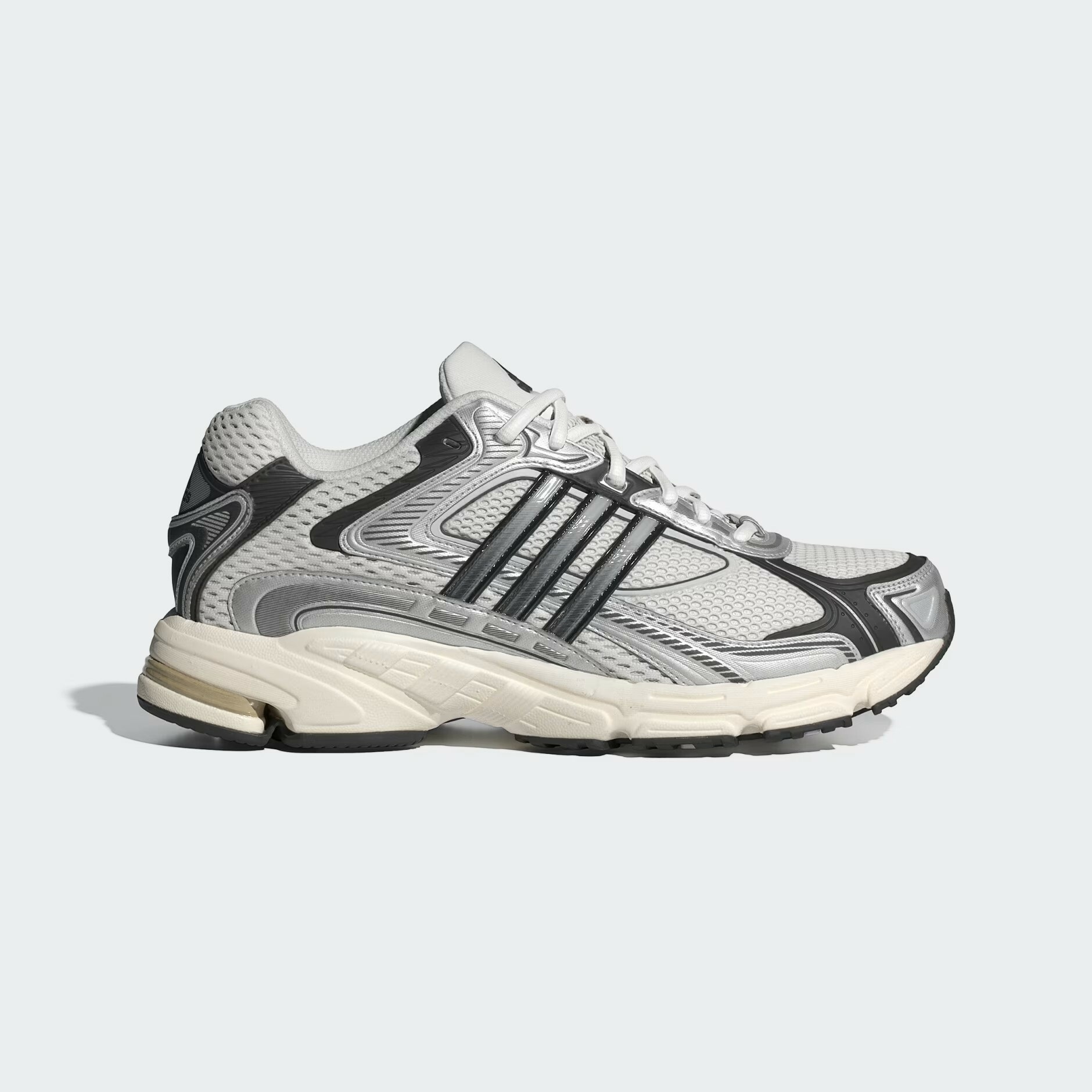 【adidas RESPONSE CL 復古運動鞋款 - 銀灰白 】