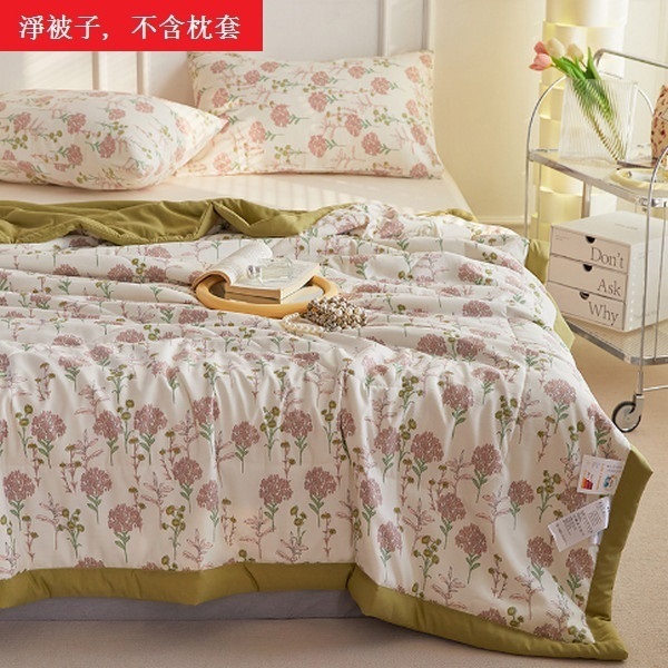Hot selling summer air-conditioned quilt core soy fiber summer cooling quilt (pillowcase not included) [romantic dream] [150X200CM]